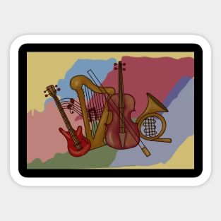 Musical instruments Sticker